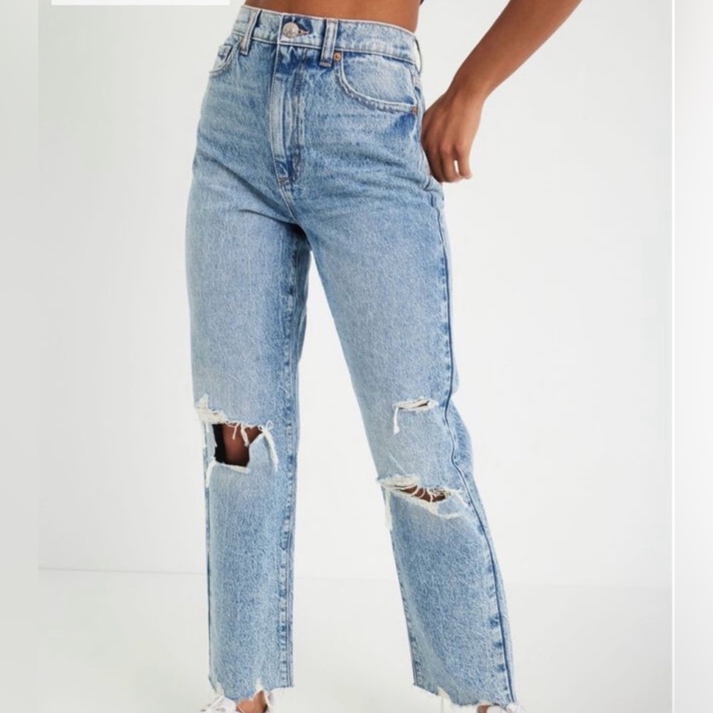 Garage Denim Ripped Mom Jeans
